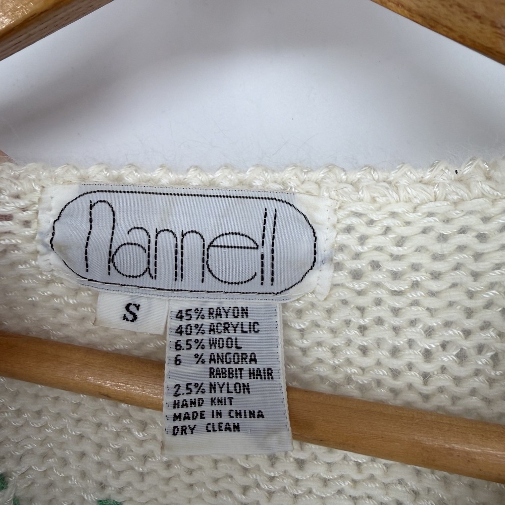 VTG Nannell Sweater S Green Angora Soft Girl Feminine Fairy Whimsical Mystical - Picture 8 of 10